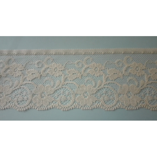 Beige Raschel Lace  - Width 6,5 cm